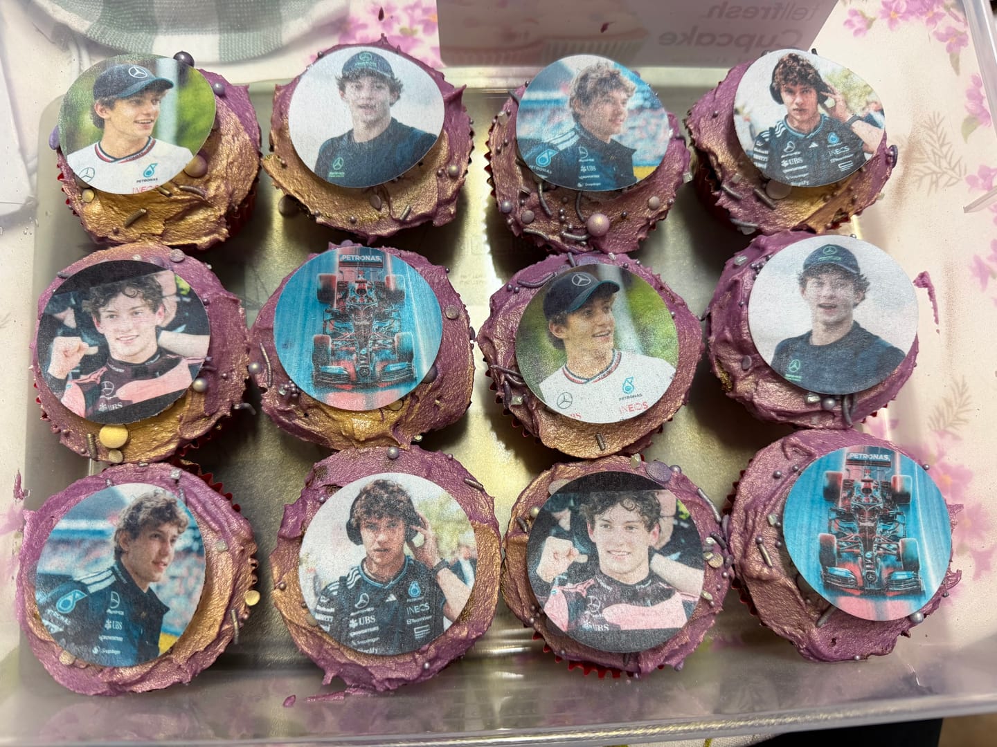 Customer photo review of Wafer Paper (0.3mm thin) - 12 x 5 cm Pre-cut Cupcake Custom Edible Images