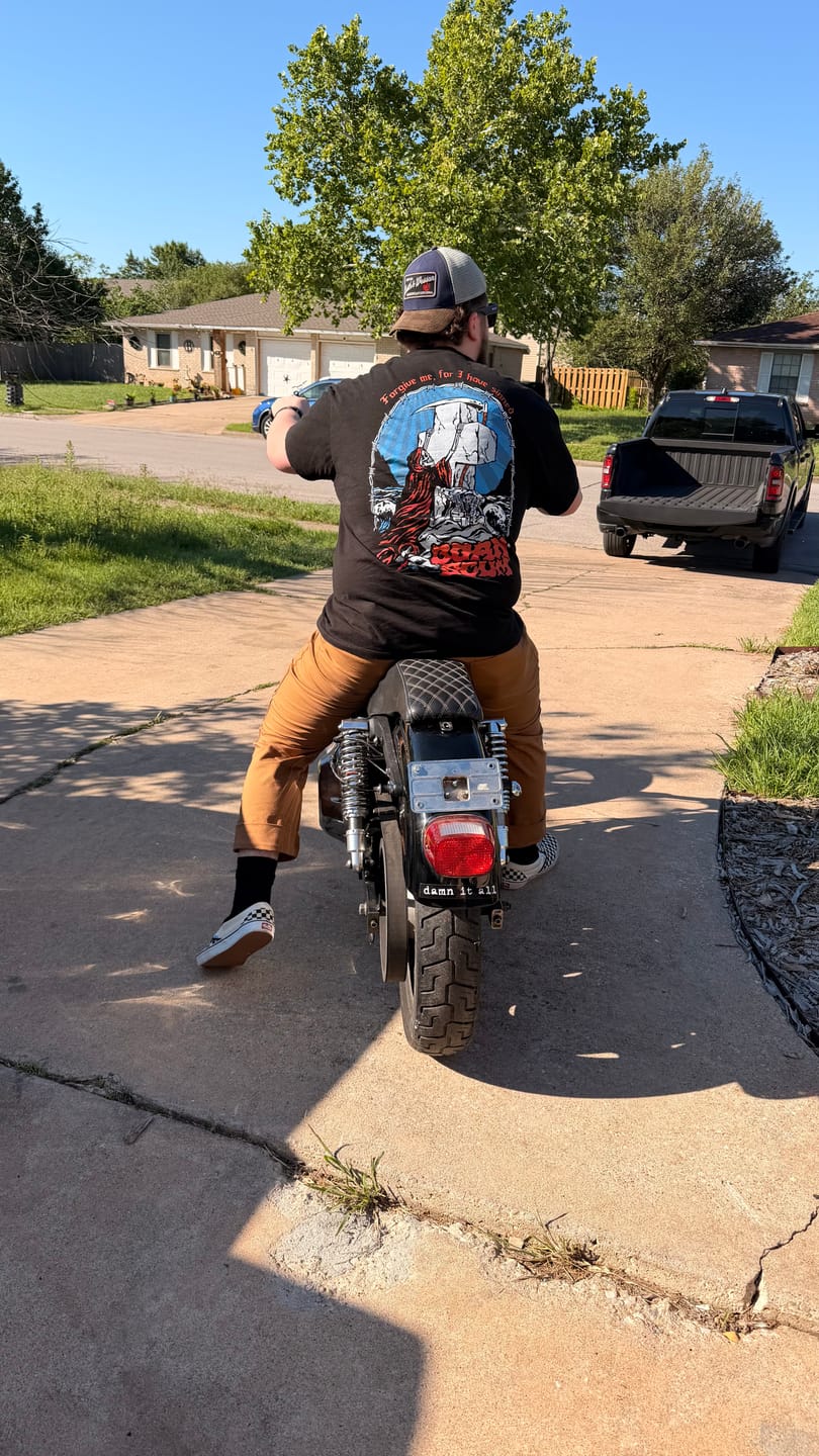 Customer photo review of SINNER T-SHIRT