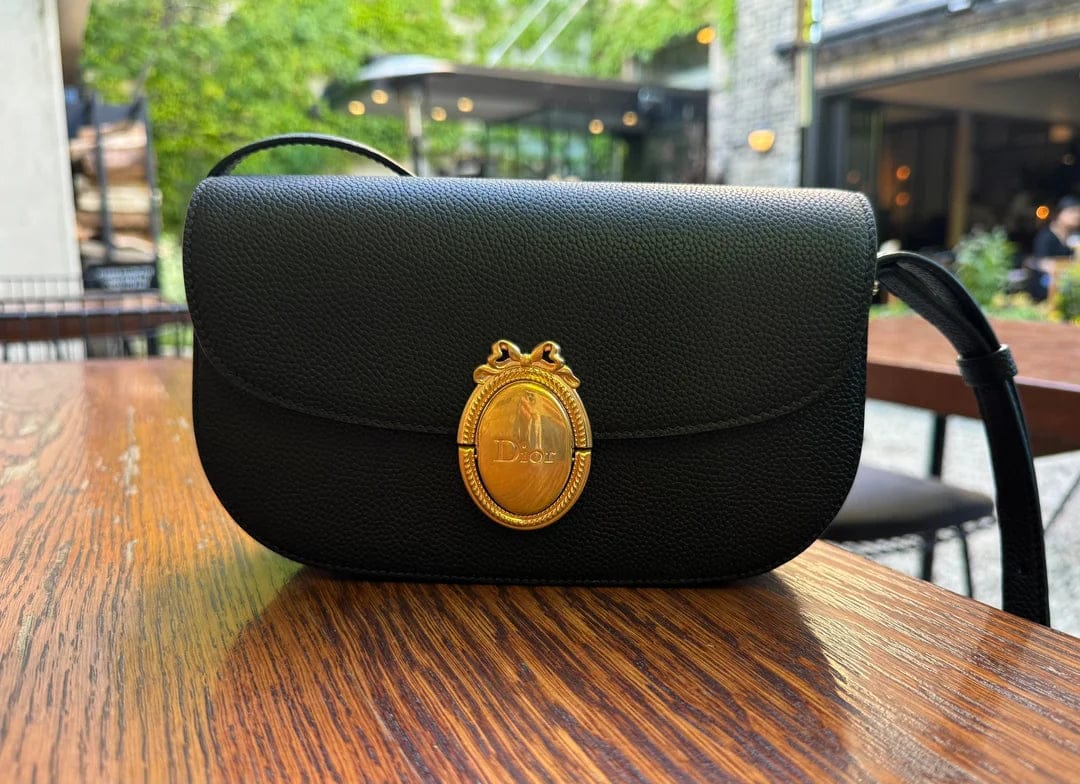 Customer photo review of Dior 2026 Médaillon Flap Bag 23cm Grained Calfskin