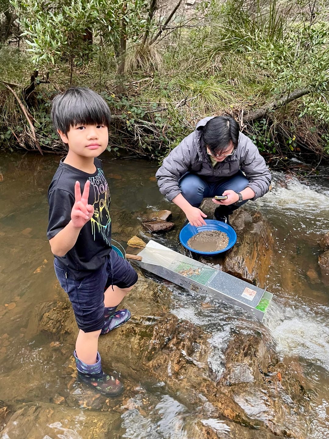 Customer photo review of 888 Gold Rat sluice - with Mini cell Dream mat