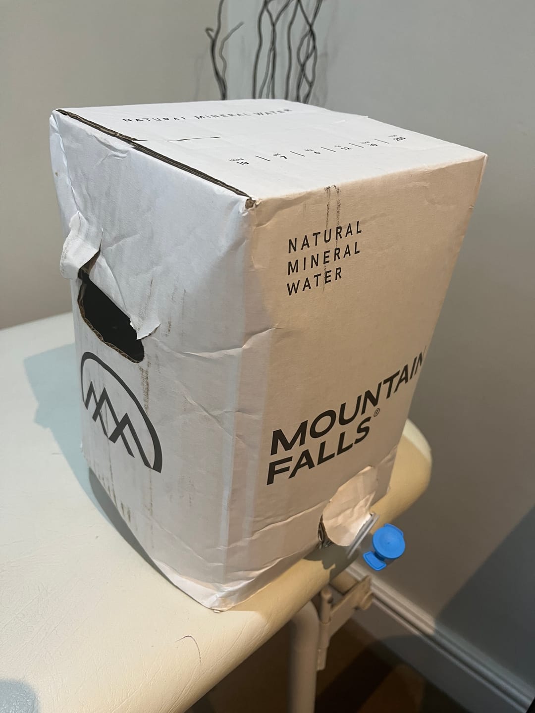 Customer photo review of AcquaBox 20L - Still Mineral Water (on tap Bag-in-Box)