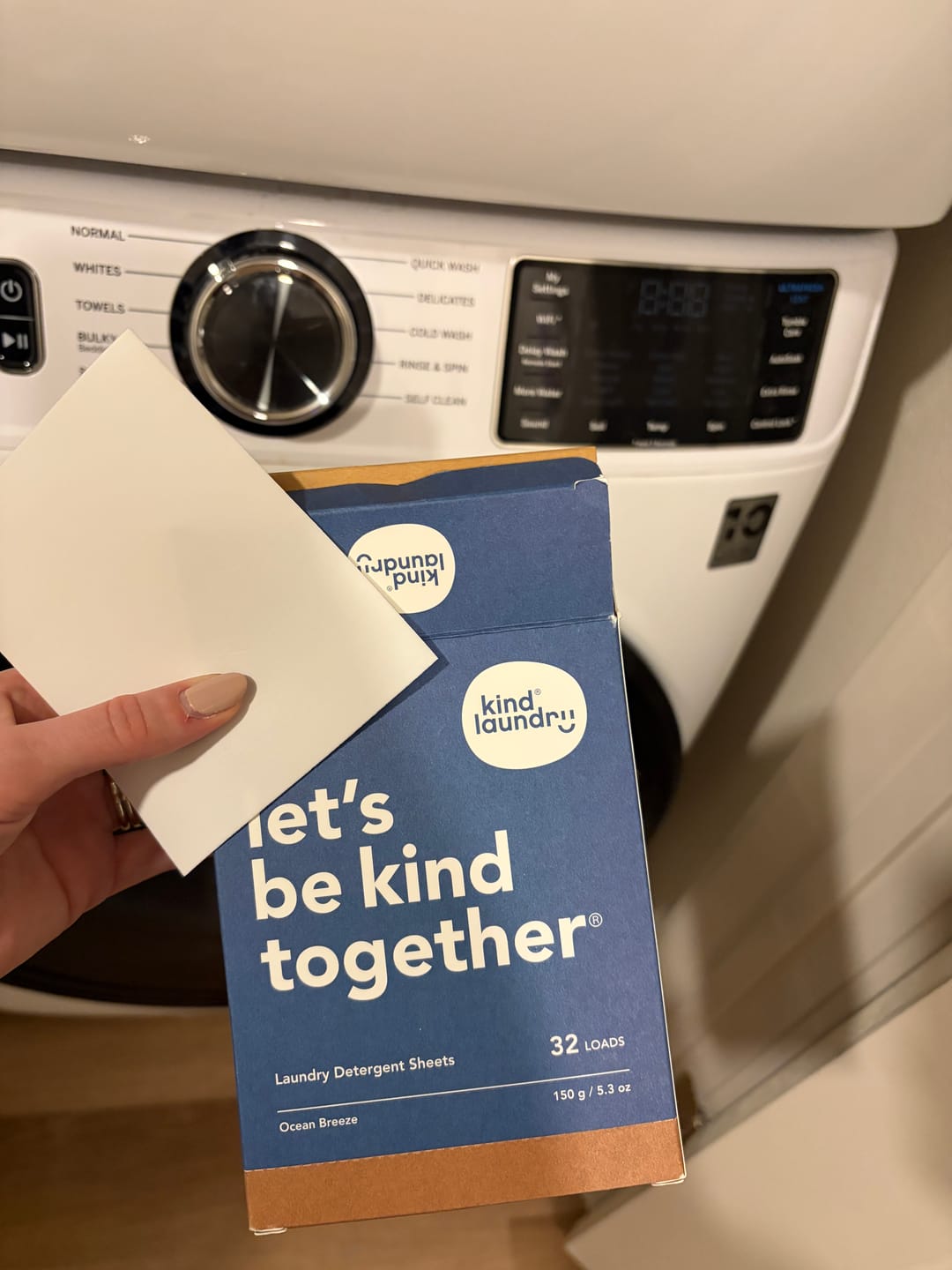 Customer photo review of Laundry Detergent Sheets