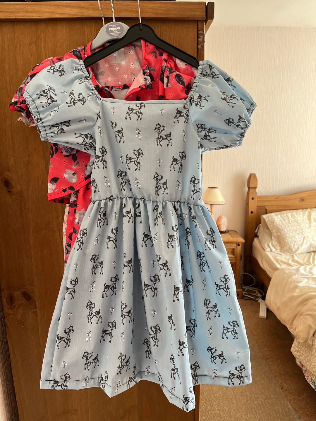 Customer photo review of Baby Deers and Flowers Polycotton Fabric