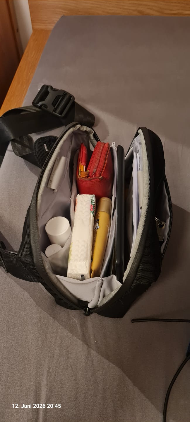 Customer photo review of Crossbody Organizer