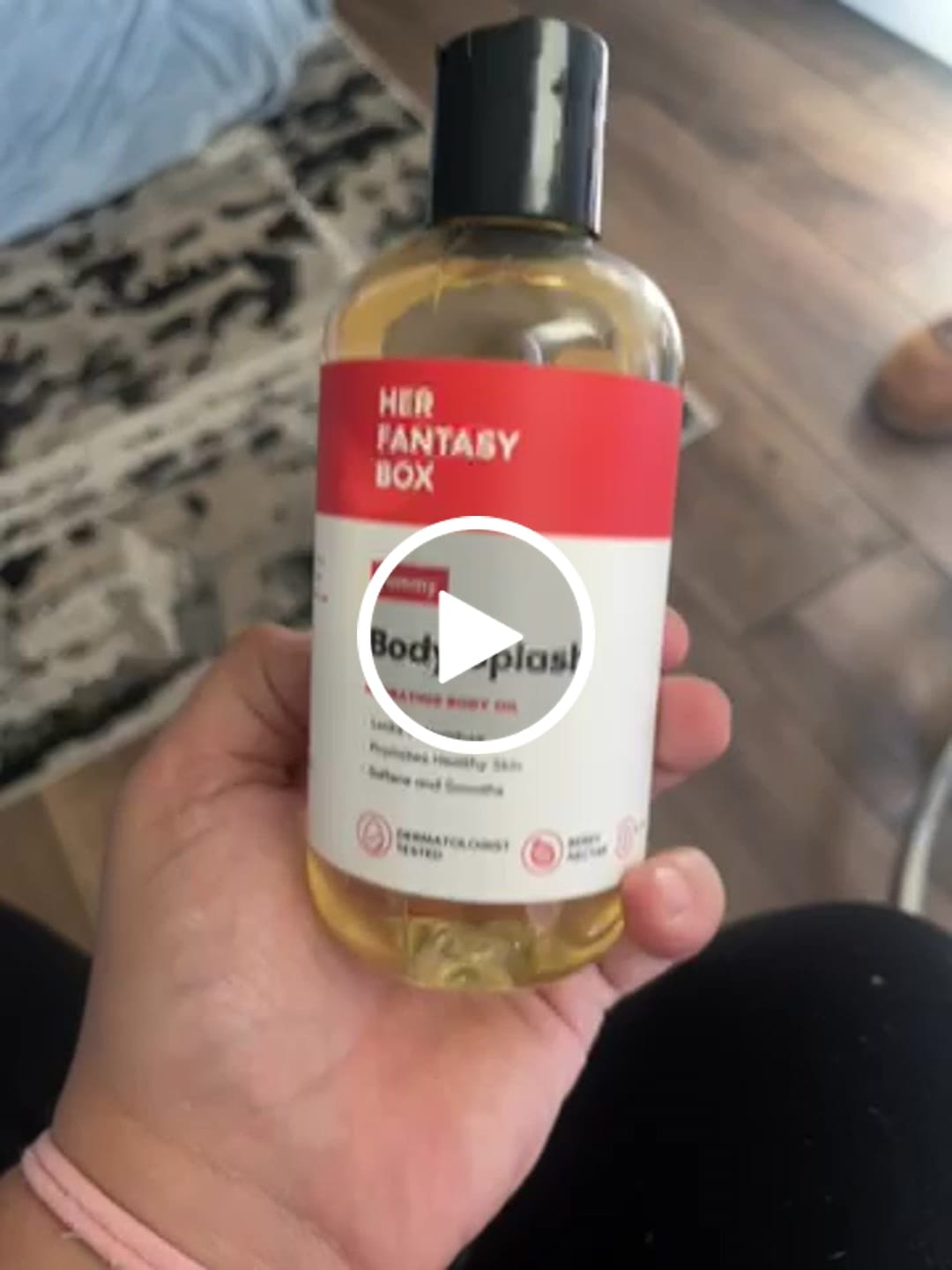Customer video review of Body Splash - Skin Smoothing Body Oil  (Yummy)