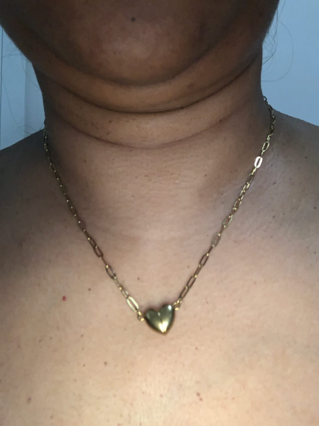 Customer photo review of Magnet Heart Necklace