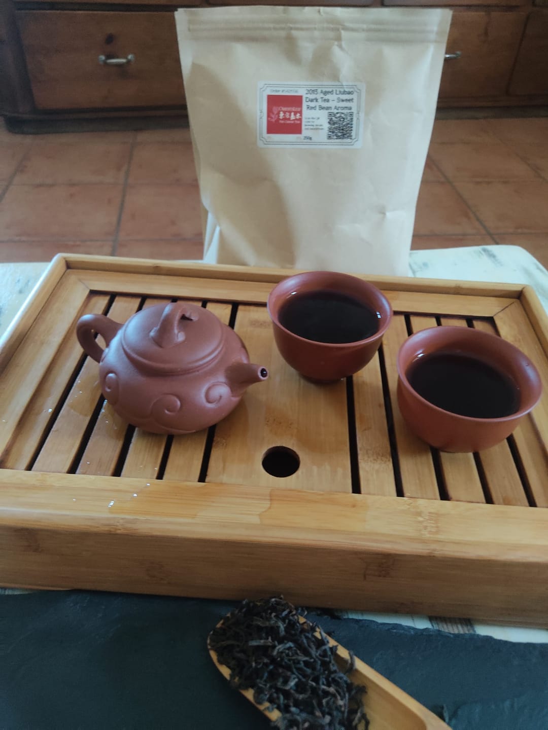 Customer photo review of Imperial Gongting Ripe Pu-erh Tea - Premium Loose Leaf Collection