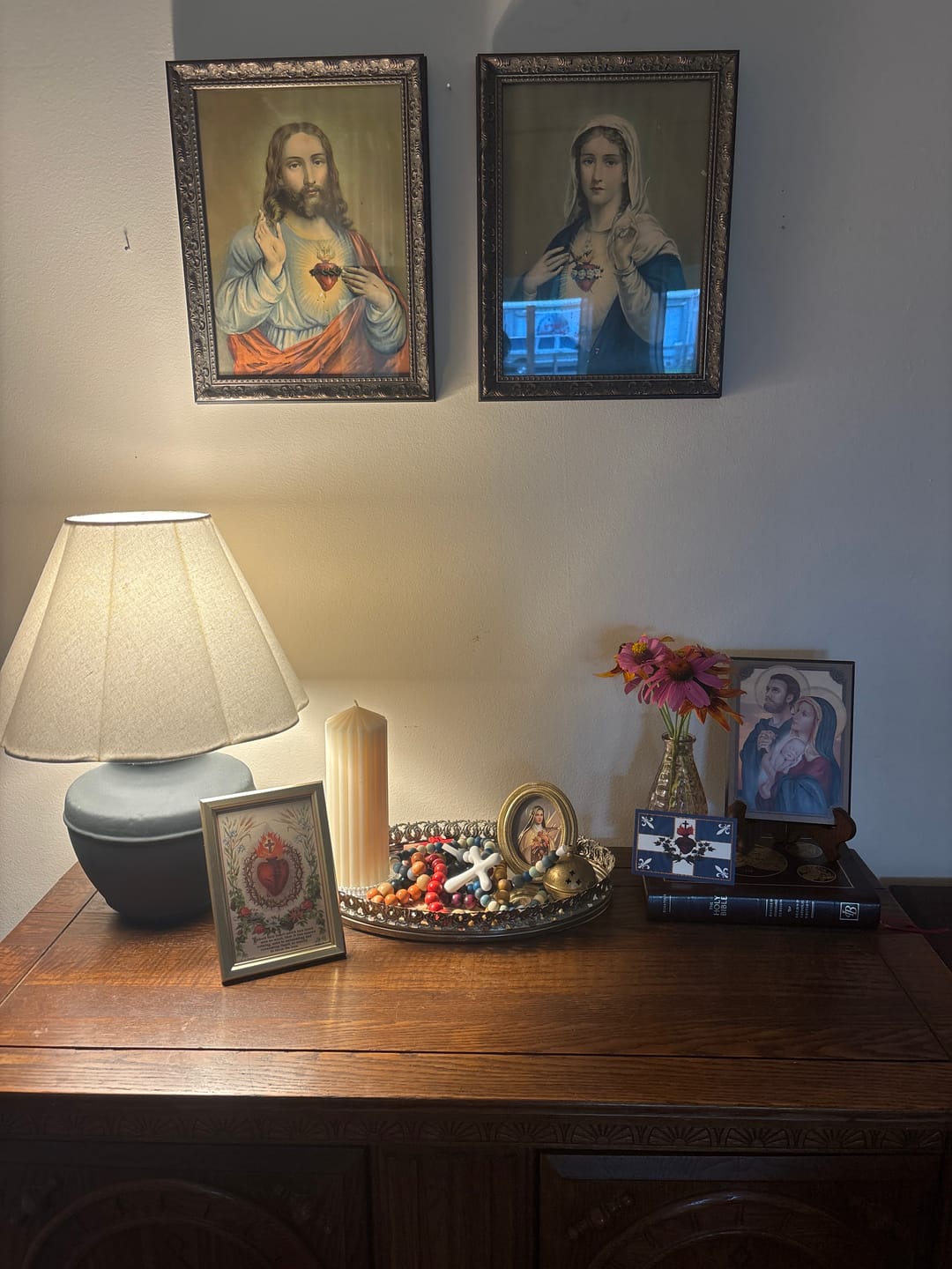 Customer photo review of Sacred Heart – 4x6" Framed Picture – Catholic Keepsake