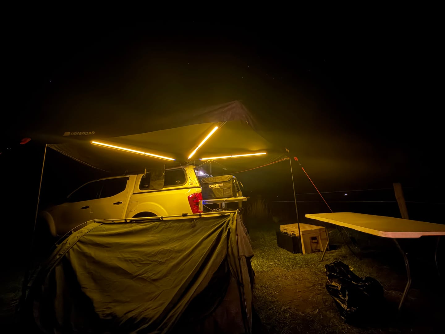Customer photo review of OPENROAD  270 Free Standing Awning for Camping