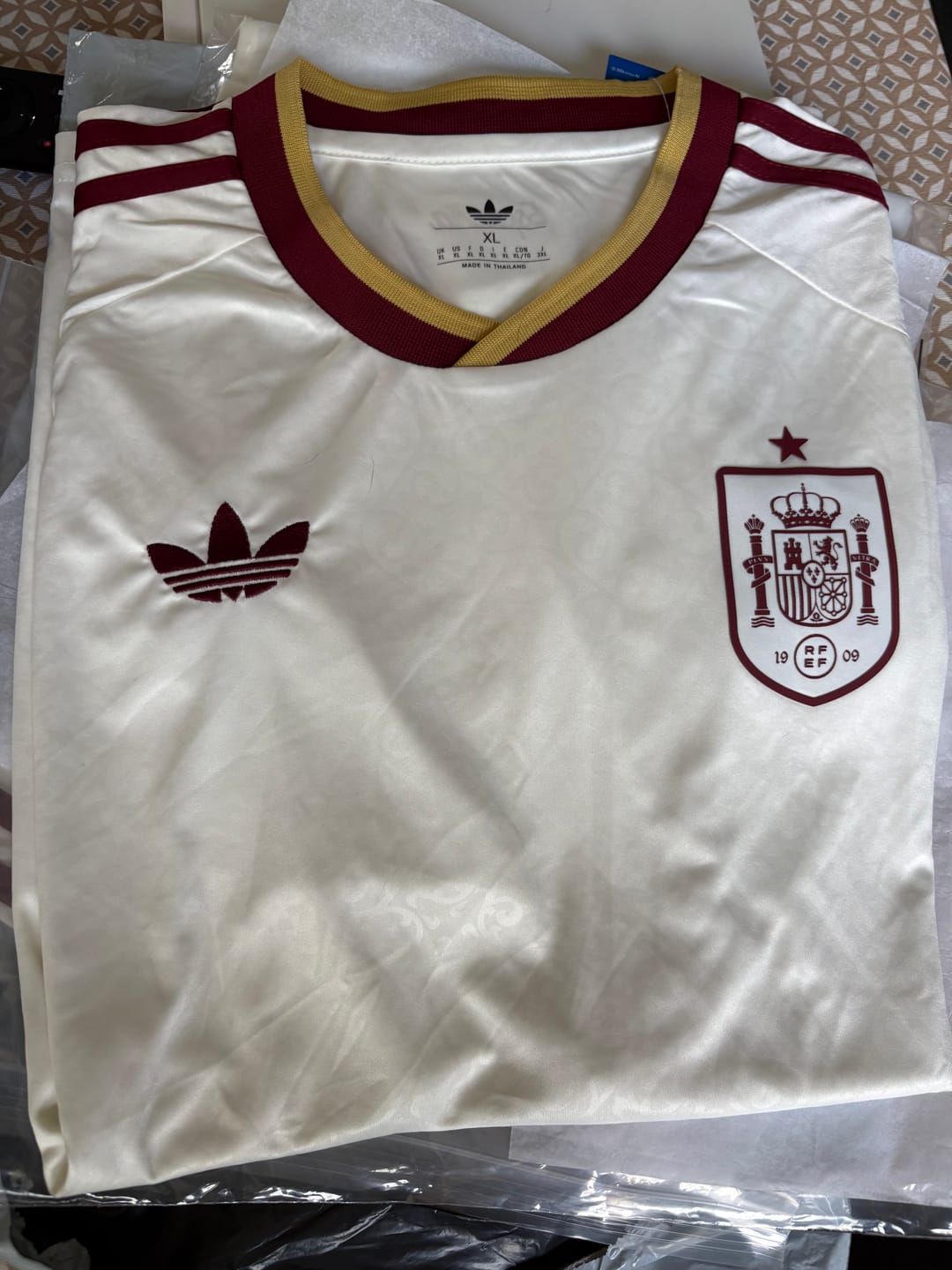 Customer photo review of Maillot Espagne extérieur Coupe du monde 2026