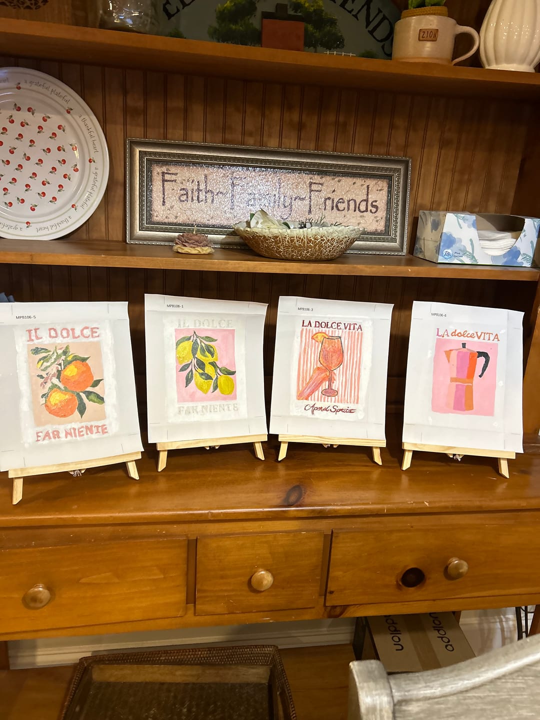 Customer photo review of 6 Mini Paintings - Italian ''Dolce Vita'' Set