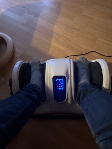 Customer photo review of Fot- og leggmassasjeapparat med fjernkontroll