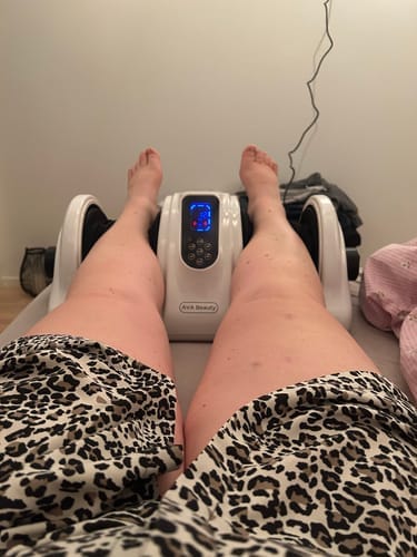 Customer photo review of Fot- og leggmassasjeapparat med fjernkontroll