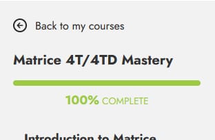 Customer photo review of Matrice 4T/4TD Mastery - From Novice to Pro - Bundle