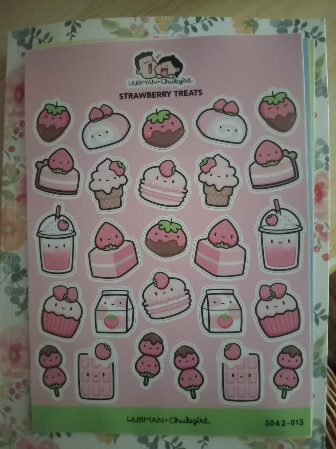 Customer photo review of Strawberry Snackies Sticker Sheet