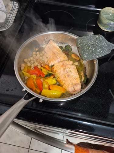 Customer photo review of Pure Titanium Sauté Pan Pro