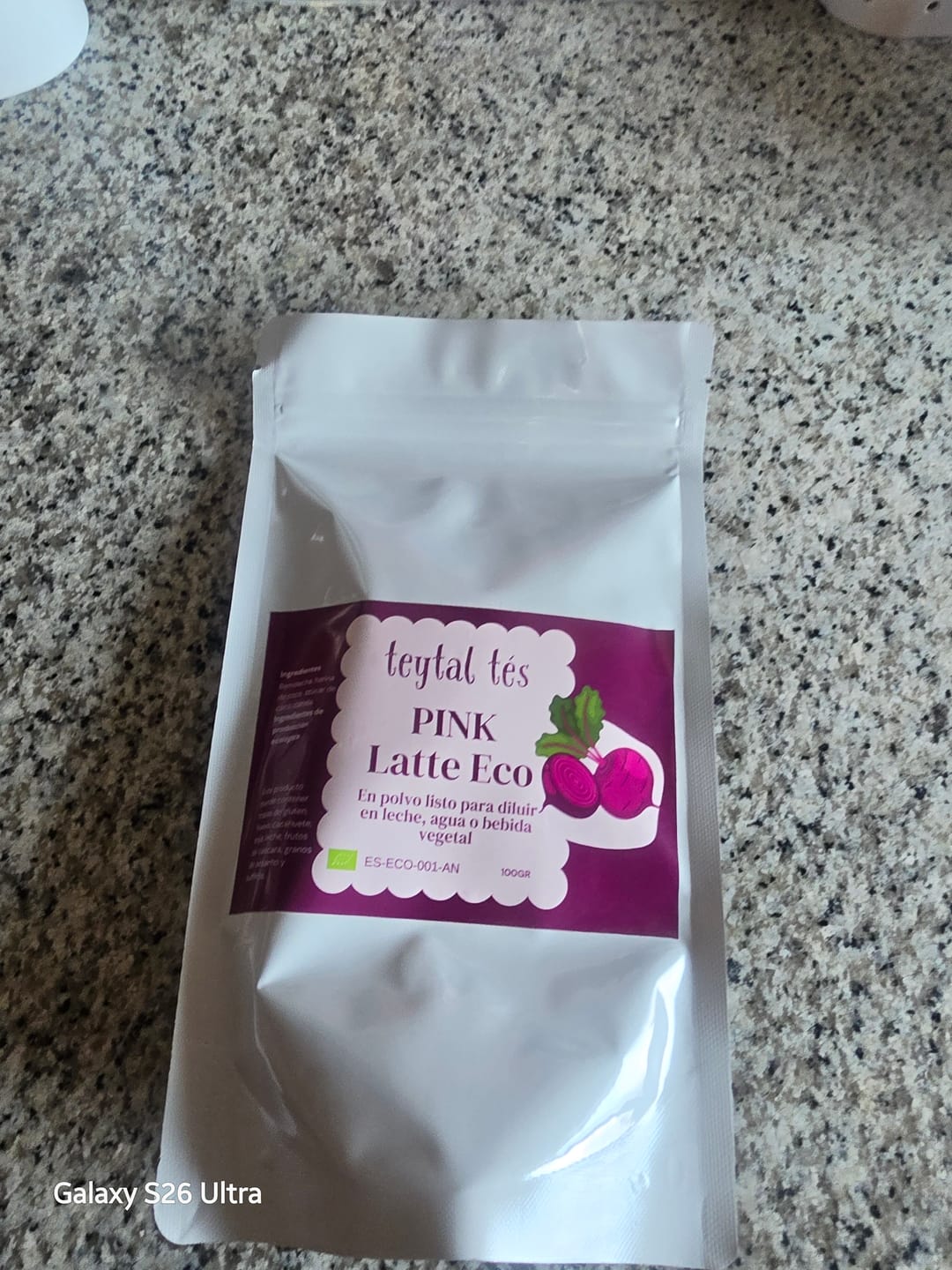 Customer photo review of Pink Latte ECO en Polvo 100gr 33 tazas