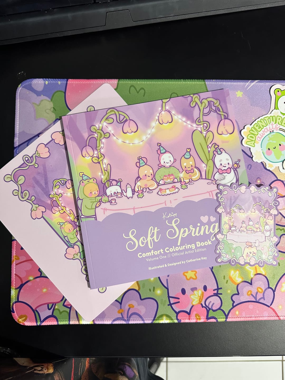 Customer photo review of Katnipp Soft Spring Comfort Colouring Book | Kawaii Spring Colouring Book Artist Edition