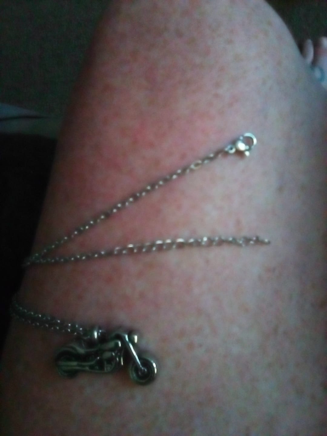 Customer photo review of Cremation Urn Necklace Motorcycle Pendant for Ashes-A016