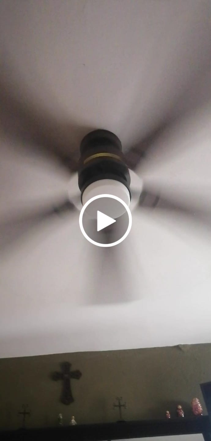 Customer video review of Ventilador de Techo Elevé Comfort M4 5 Aspas 52 Pulgadas