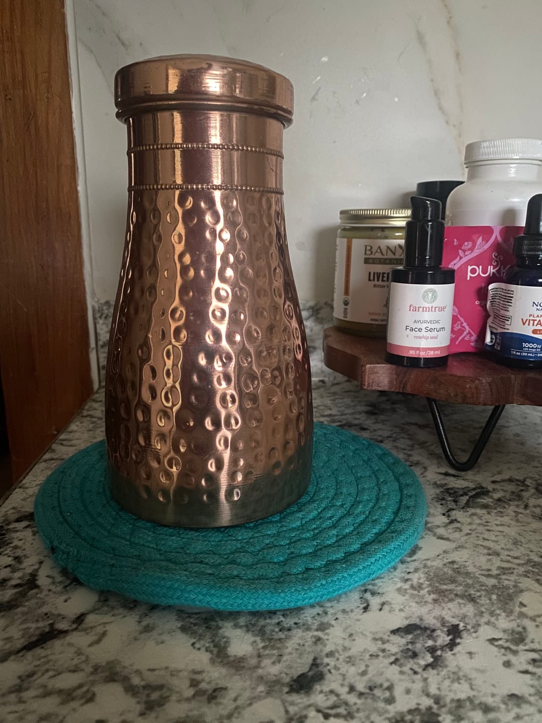 Customer photo review of Himalayan Ayurvedic Bedside Carafe