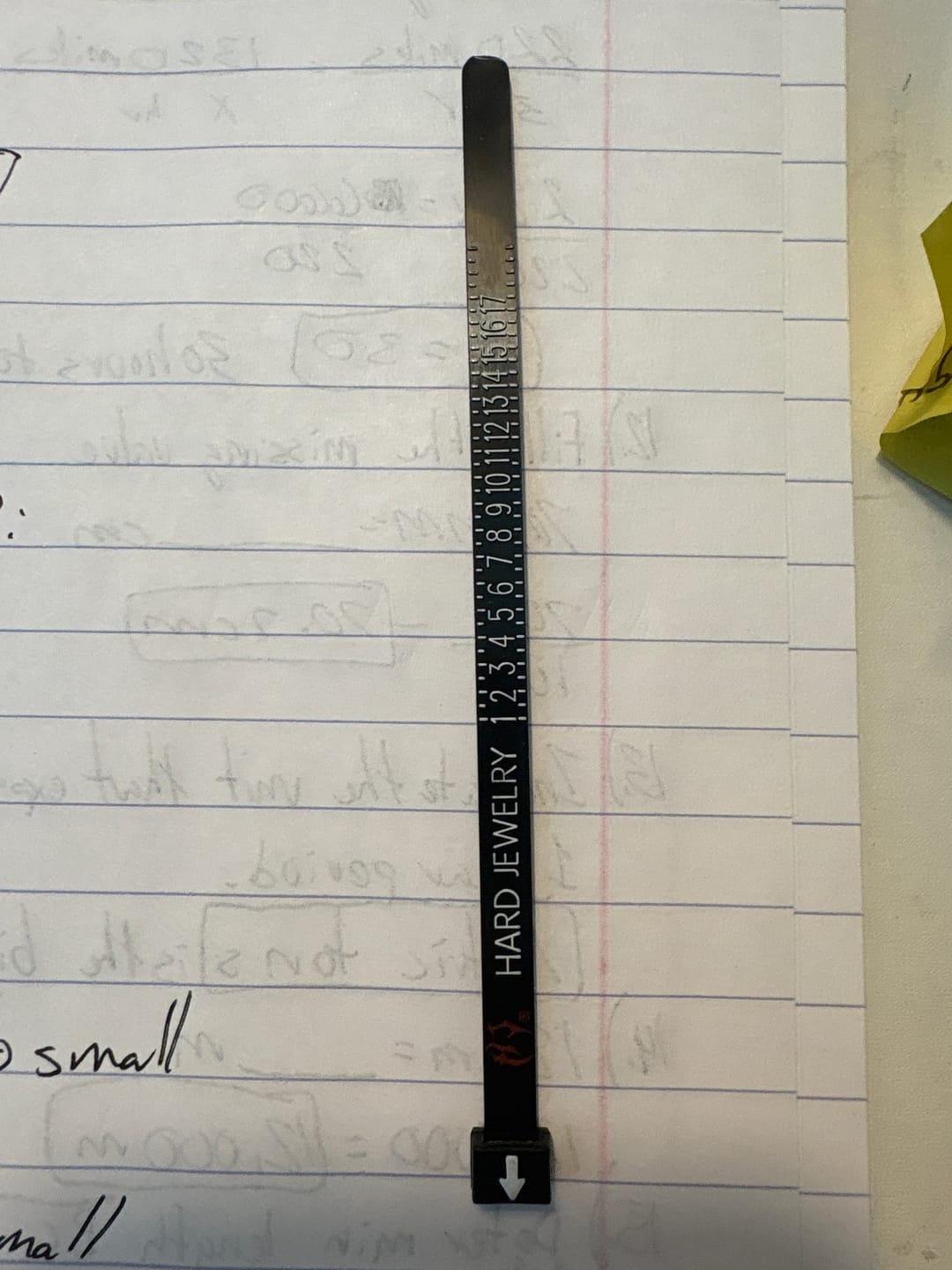 Customer photo review of FREE RING SIZER