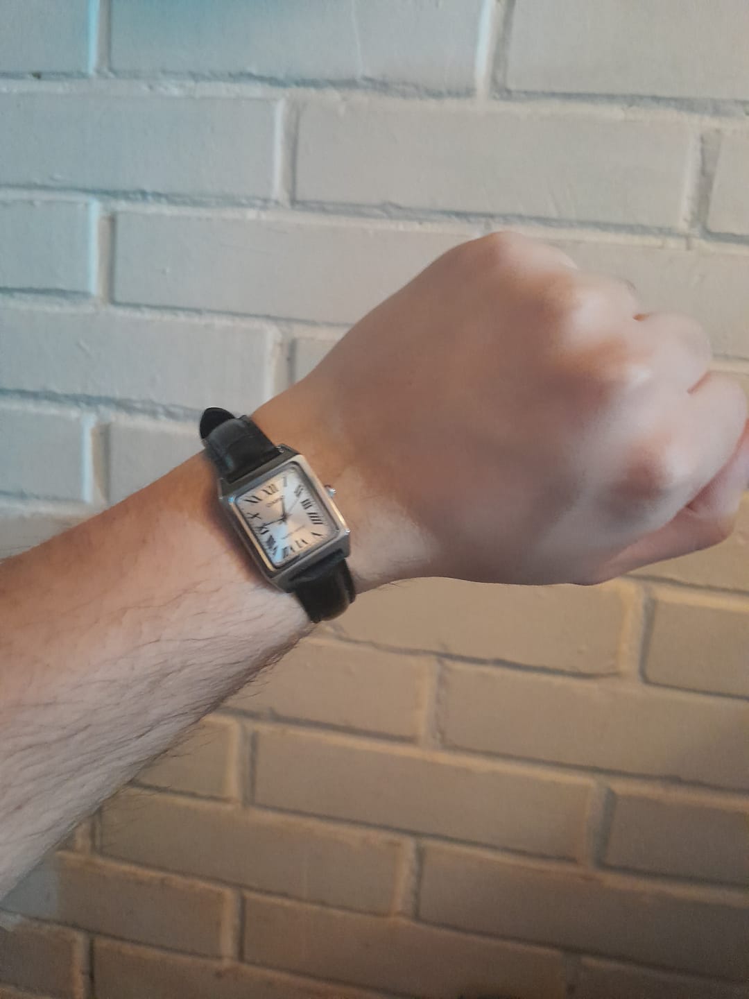 Customer photo review of Reloj Casio Tank Análogo LTP-V007L-7B1UDF Cuero Dial Plateado