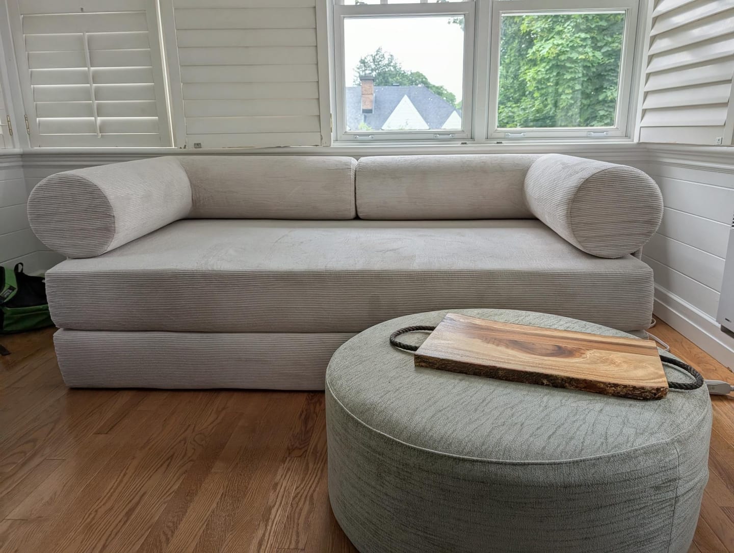 Customer photo review of C8 Round Pouf Ottoman