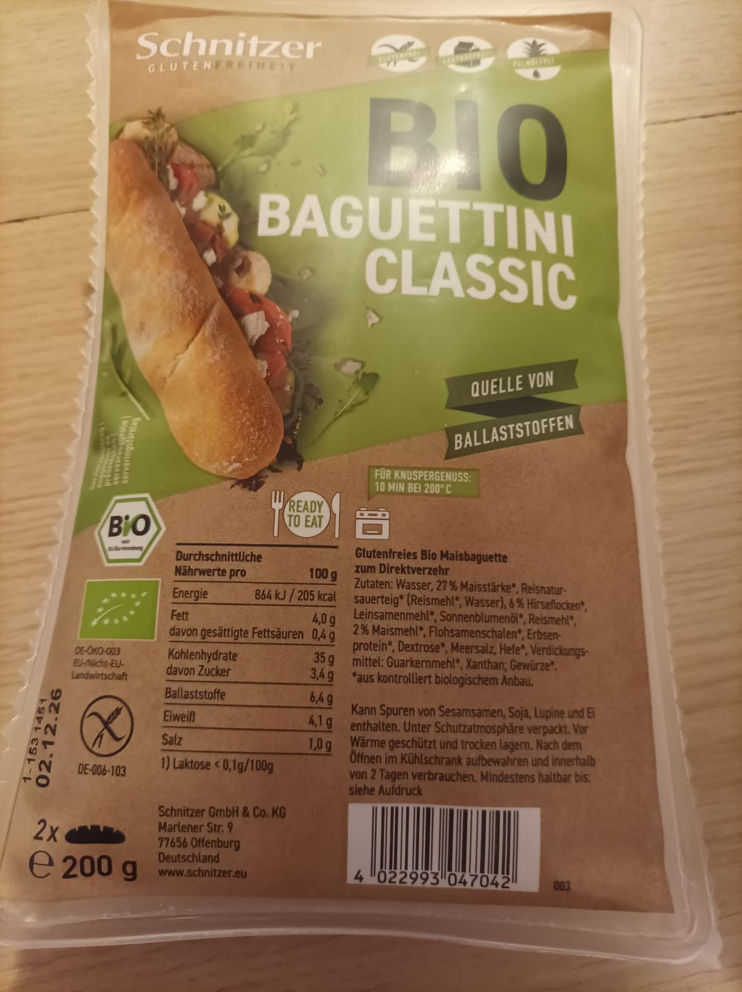 Customer photo review of Bio Baguette Classic glutenfrei