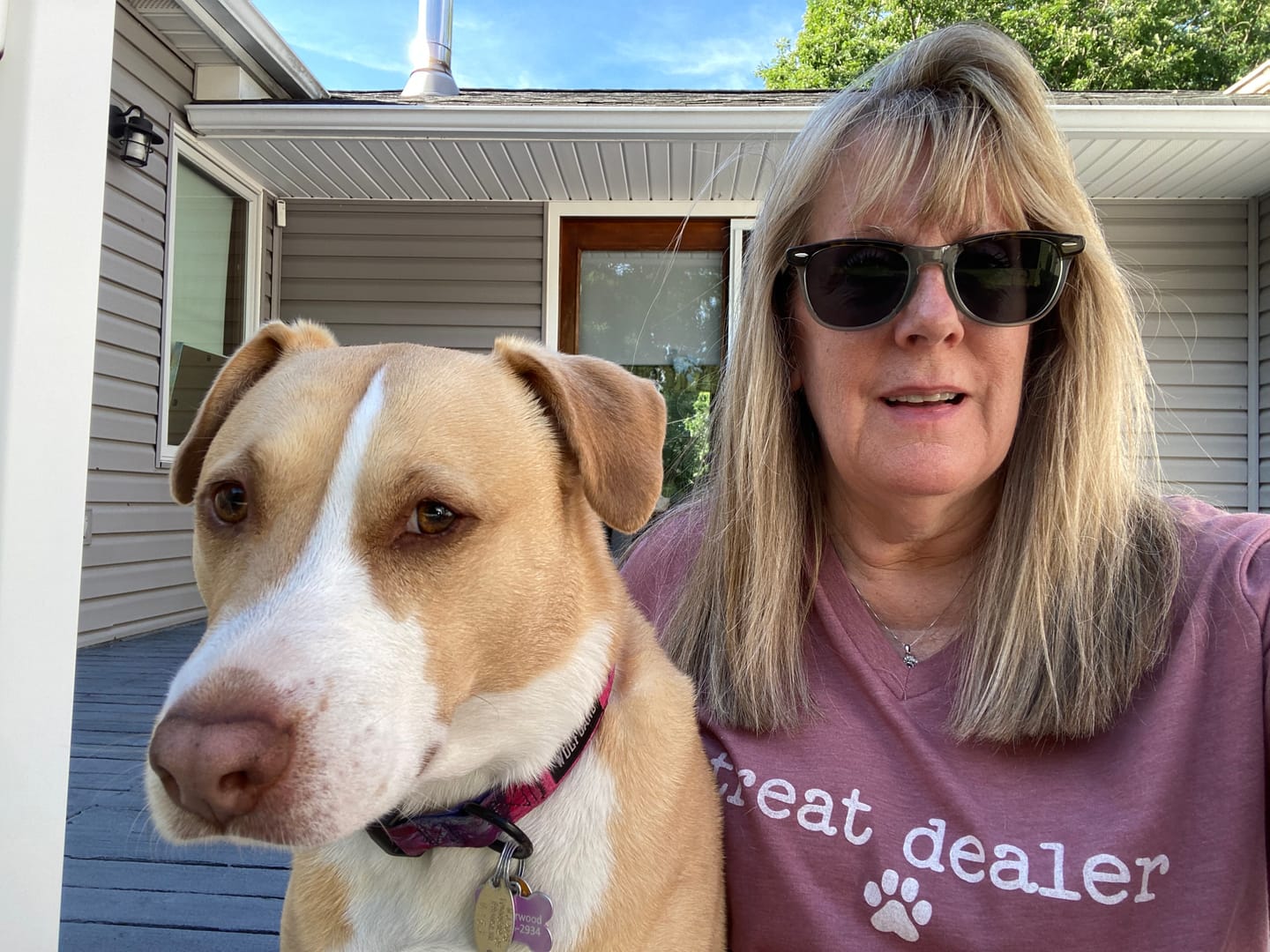 Customer photo review of Vintage Treat Dealer V-Neck Tee
