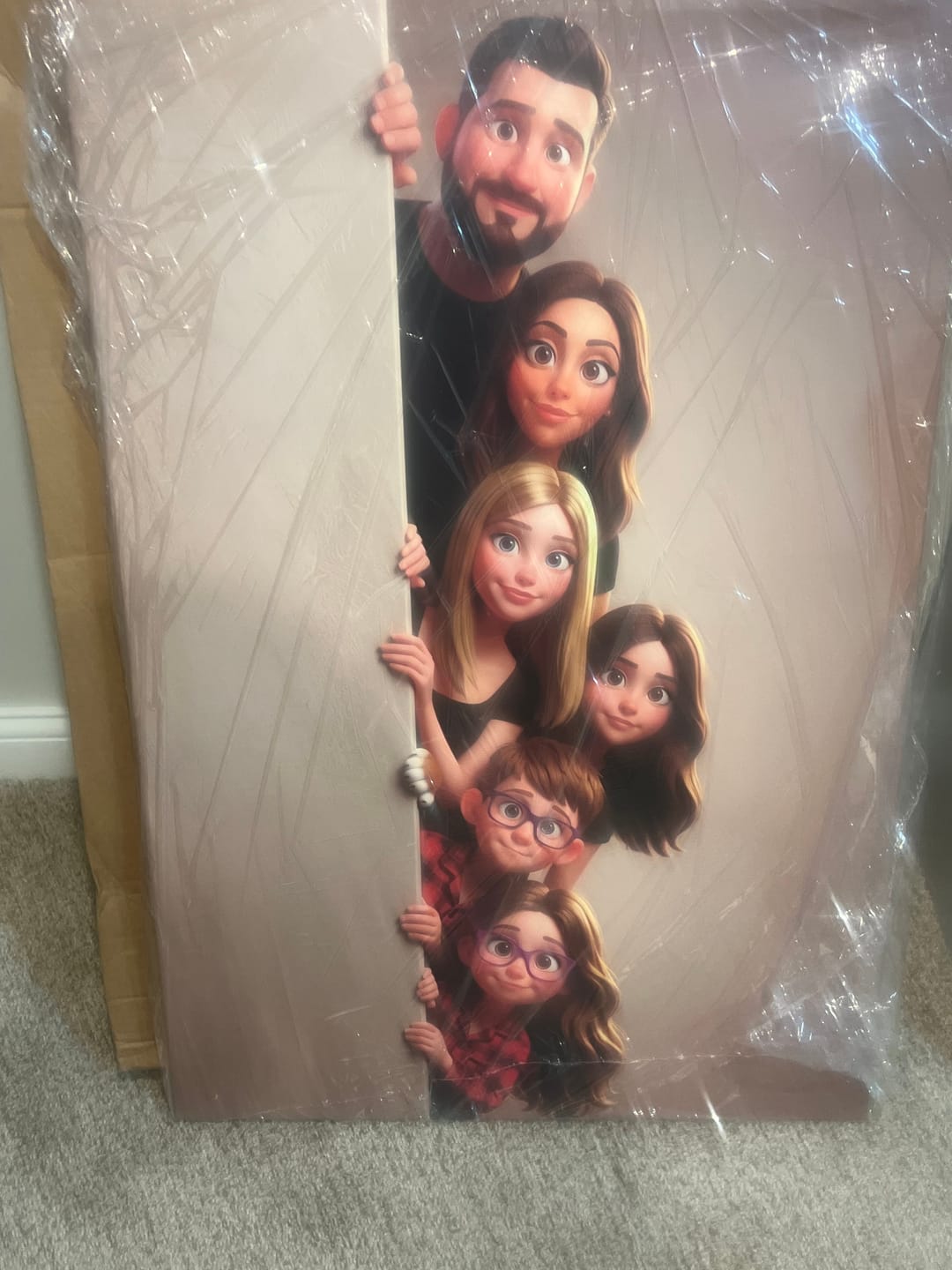 Customer photo review of Personalized Canvas - Animated Wall