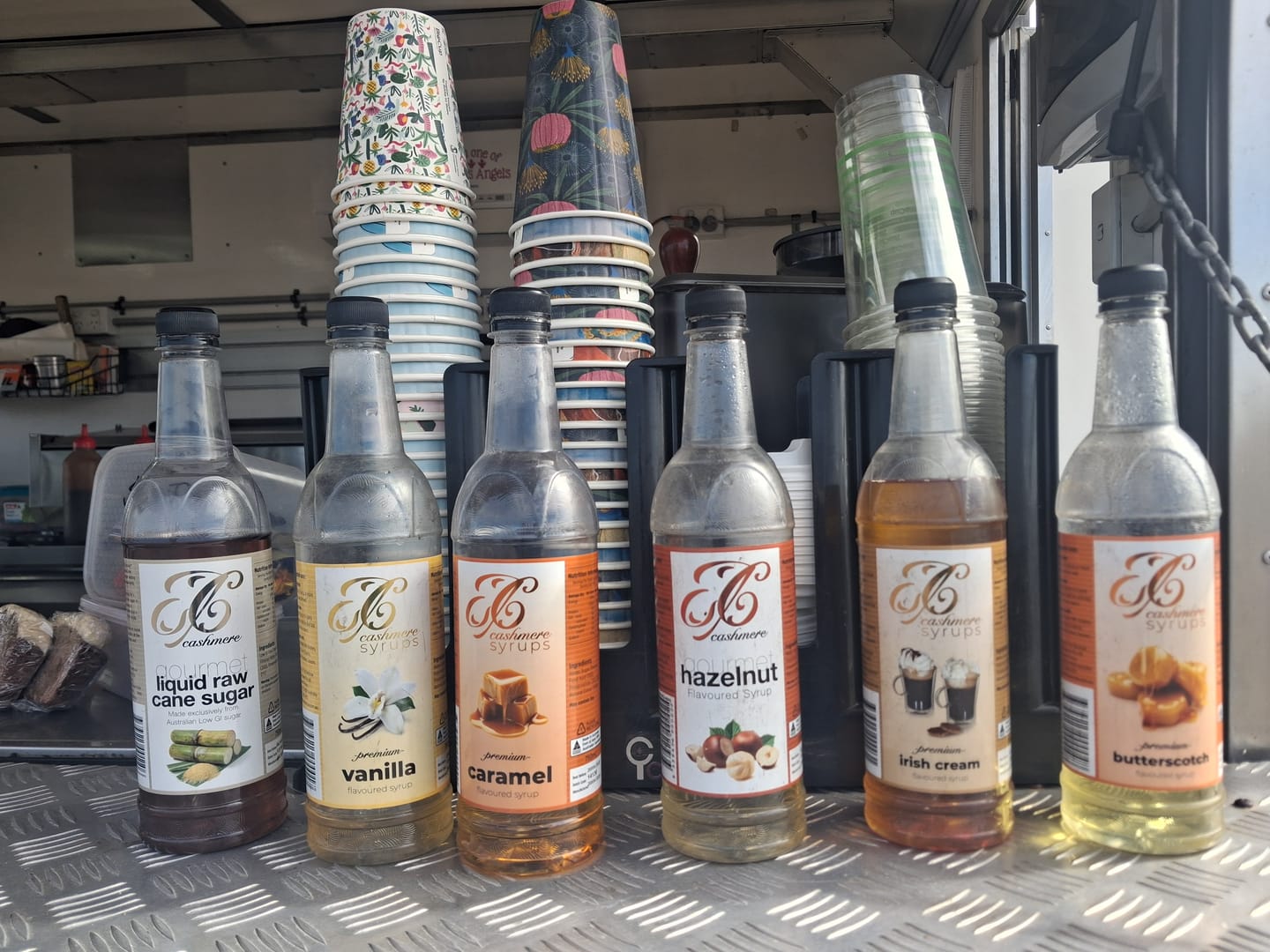 Customer photo review of Caramel Coffee Syrup