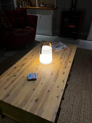 Customer photo review of BonBon 2 Lantern Light Rechargeable Table Lamp