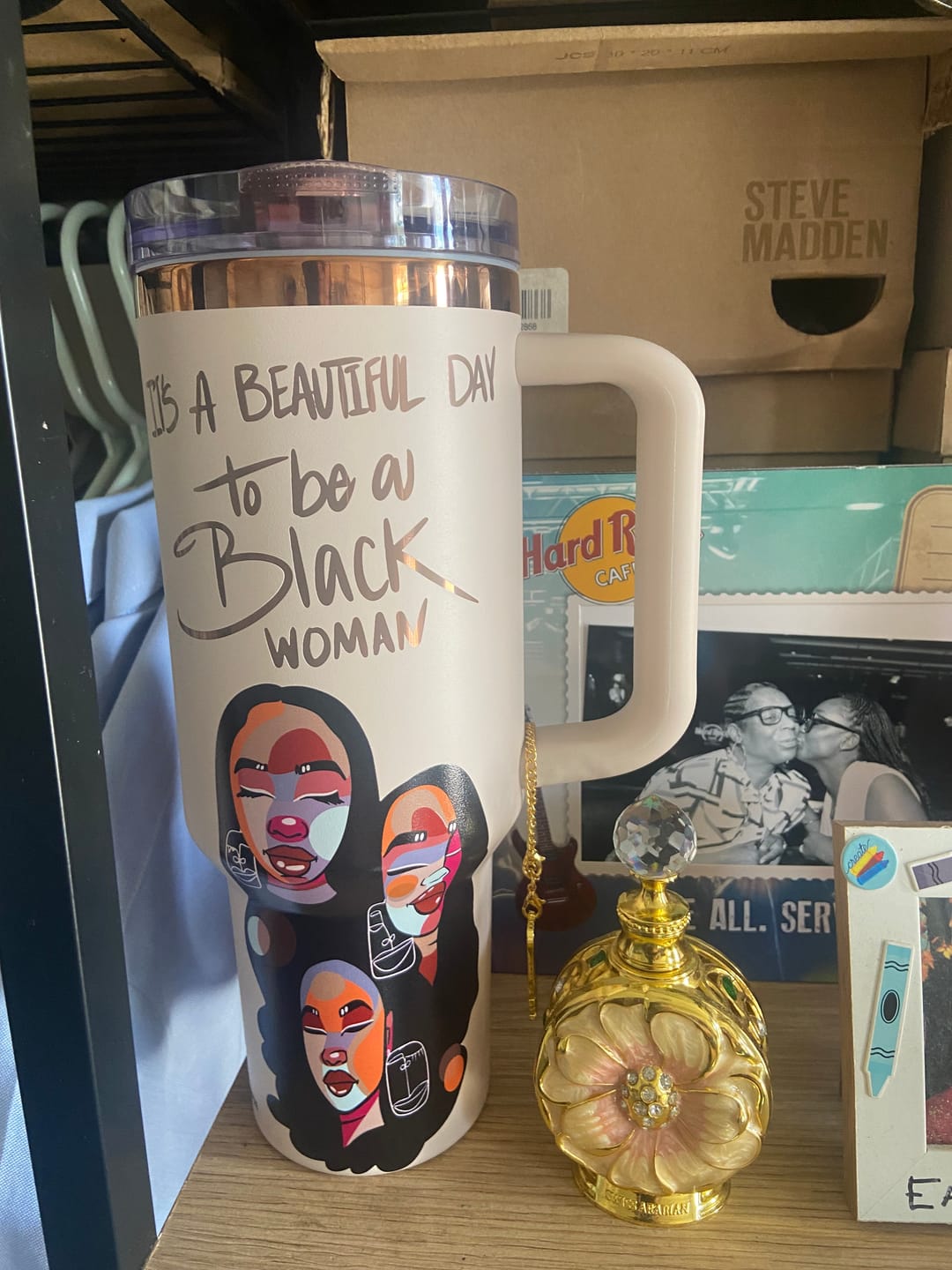 Customer photo review of Limited Edition "Soul Sisters" Blush Pink HydraLock™ Leakproof Tumbler – 40oz – Pinklomein x Cecilia's House