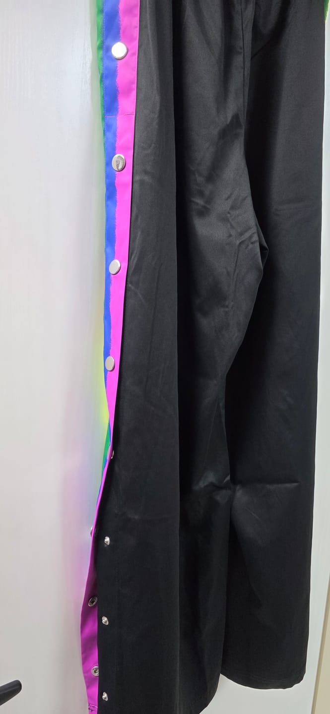 Customer photo review of Pride Wide Leg Pants Side Snaps