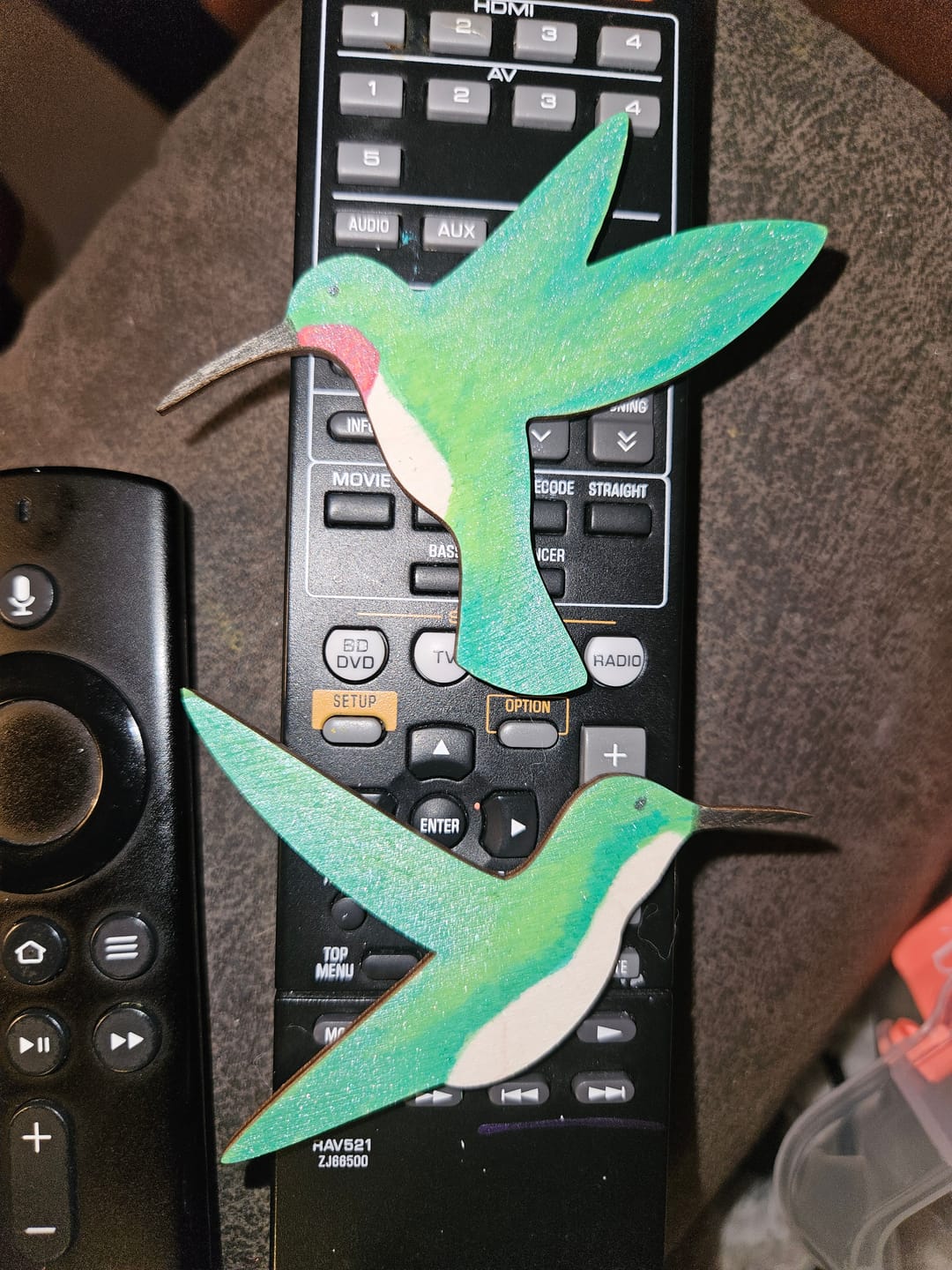 Customer photo review of Unfinished Wood Hummingbird Shape - Bird Animal - Craft - up to 46" DIY