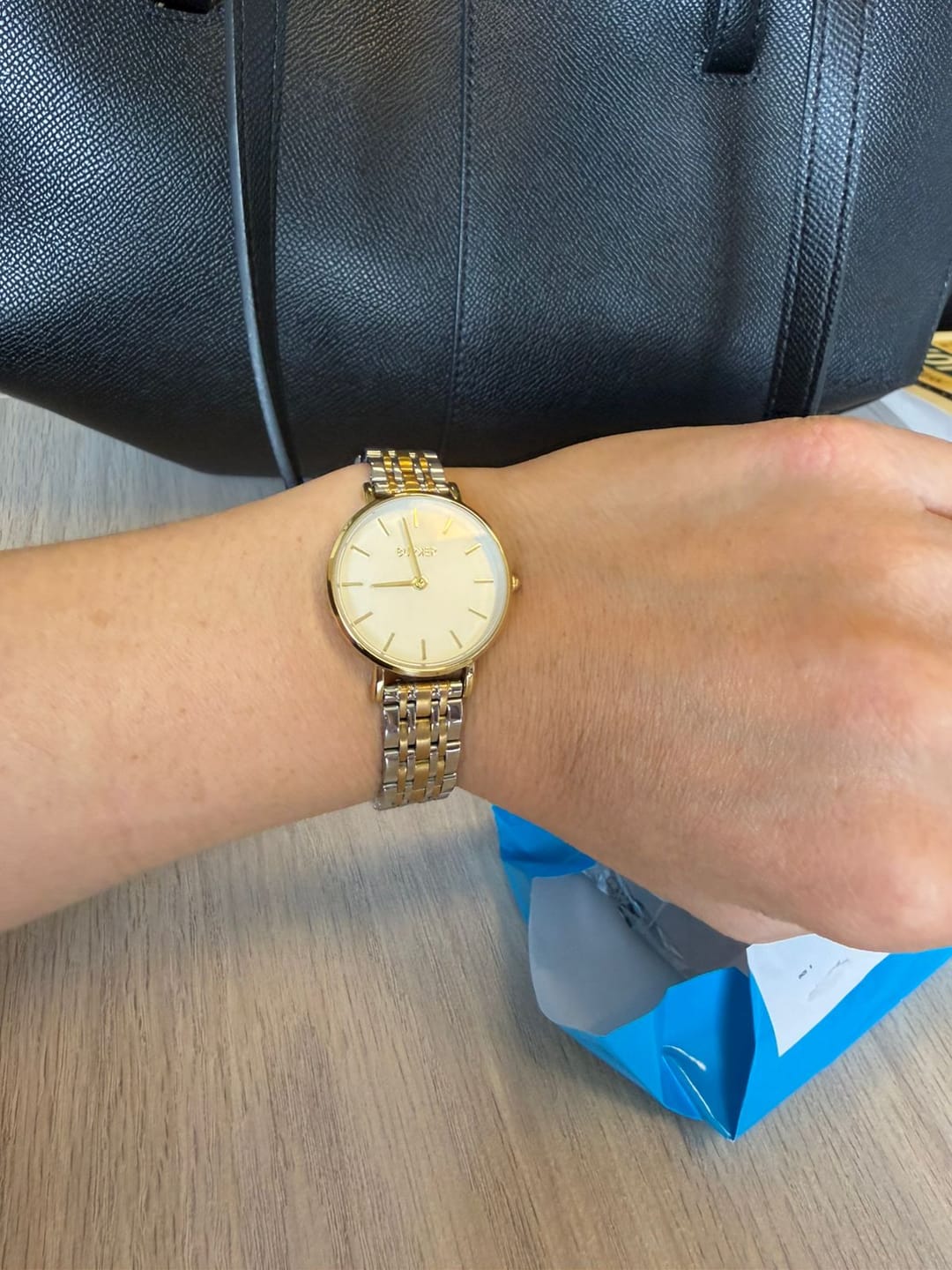 Customer photo review of Ruby Petite Gold Silver