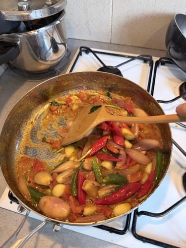 Customer photo review of Pure Titanium Sauté Pan with Two Handles