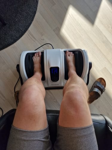 Customer photo review of Fot- og leggmassasjeapparat med fjernkontroll