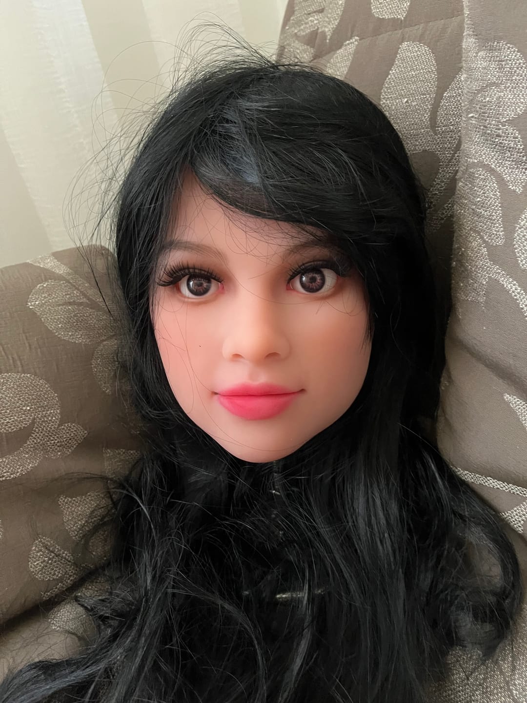 Customer photo review of Ana S159 TPE/Silicone Sex Doll Head Only