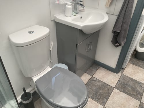 Customer photo review of Nuie Mayford 550mm Floorstanding Basin Vanity Unit - Gloss Mid Grey