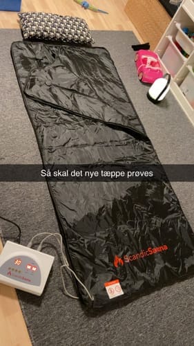 Customer photo review of Infrarødt Saunateppe 2-soner