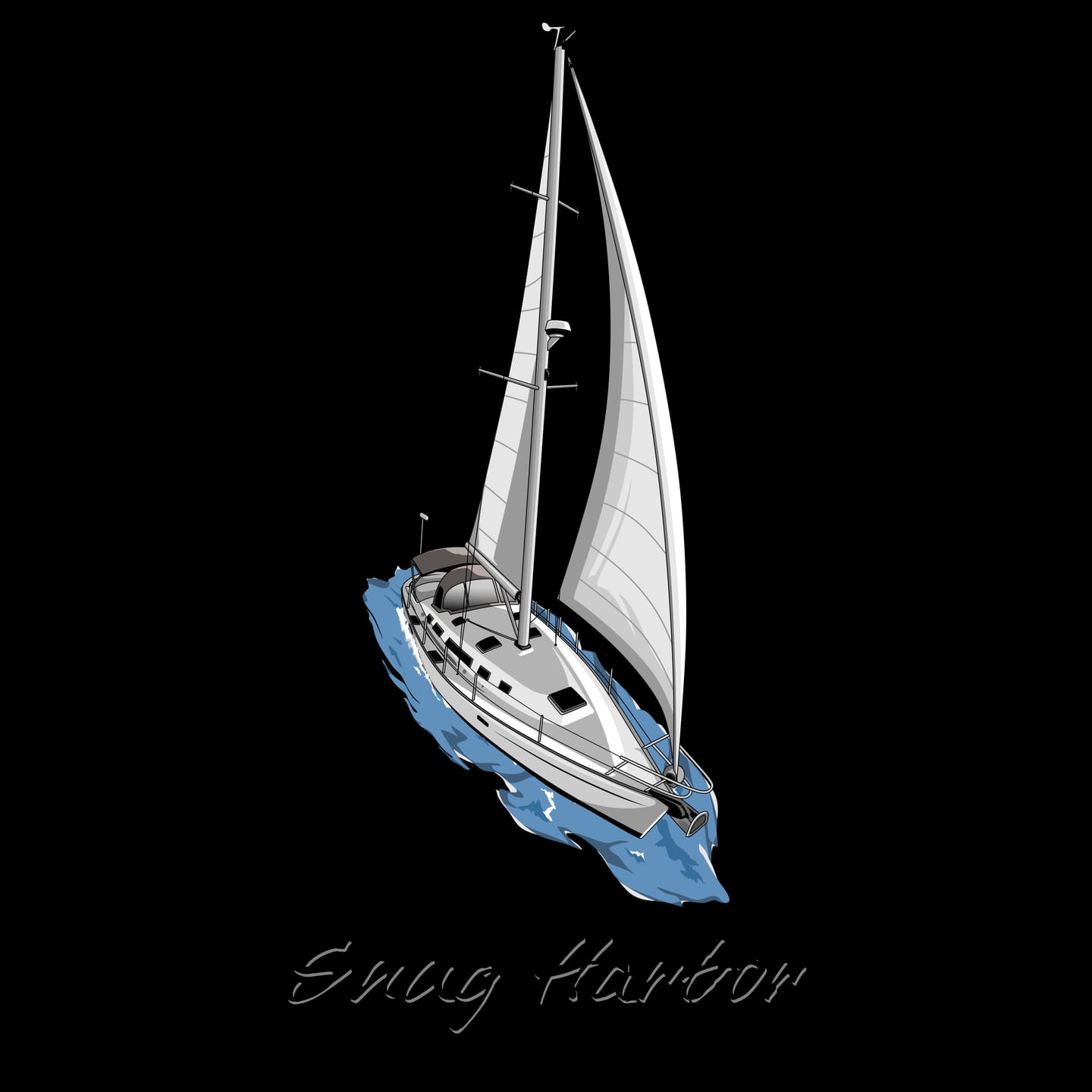 Customer photo review of Custom Digital Boat Artwork