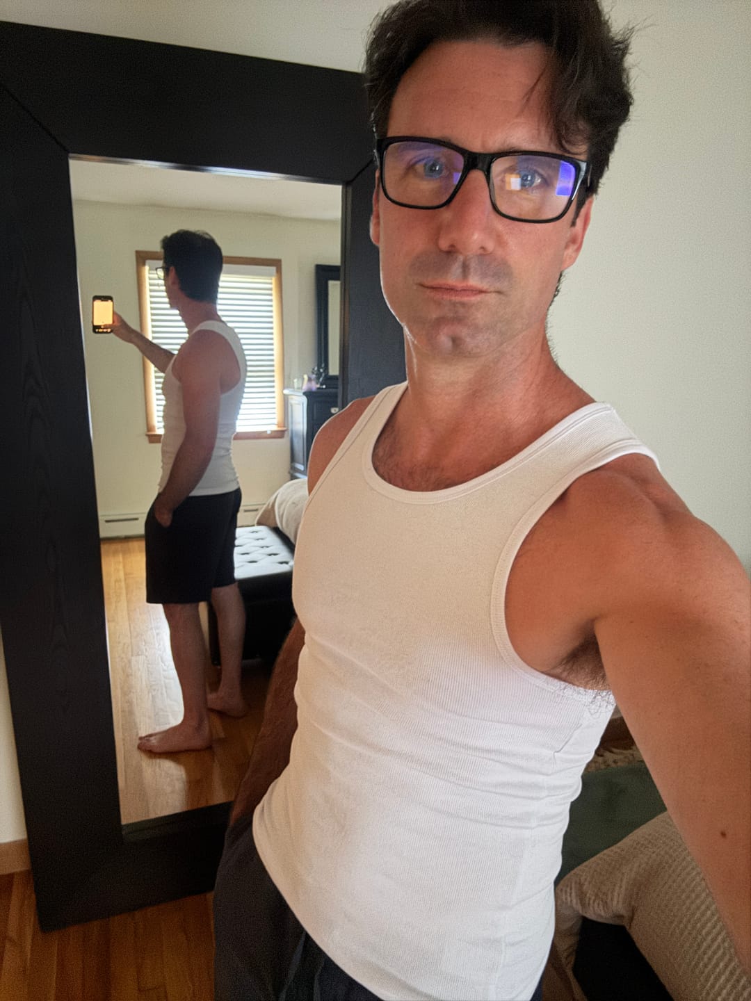 Customer photo review of Premium Ultra-Soft Cotton Fitted Tank 3 Pack