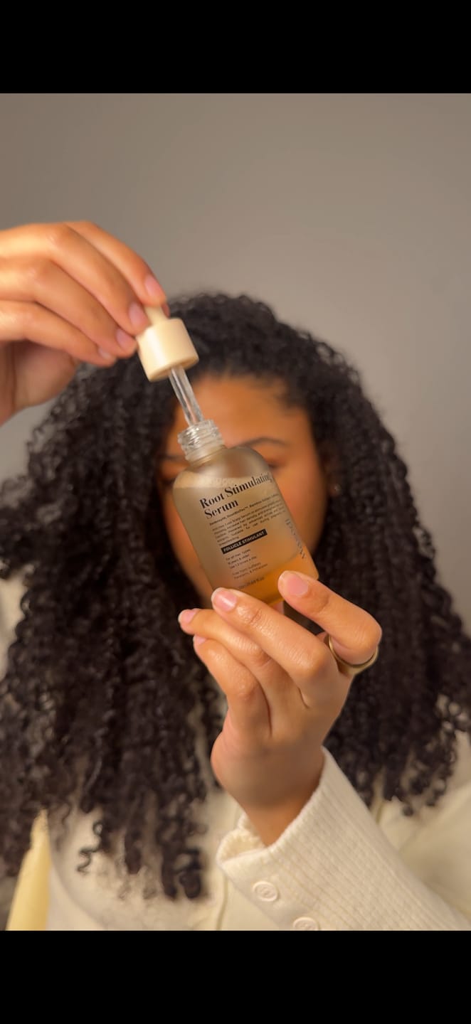 Customer photo review of Hair & Hairline Growth Serum Set