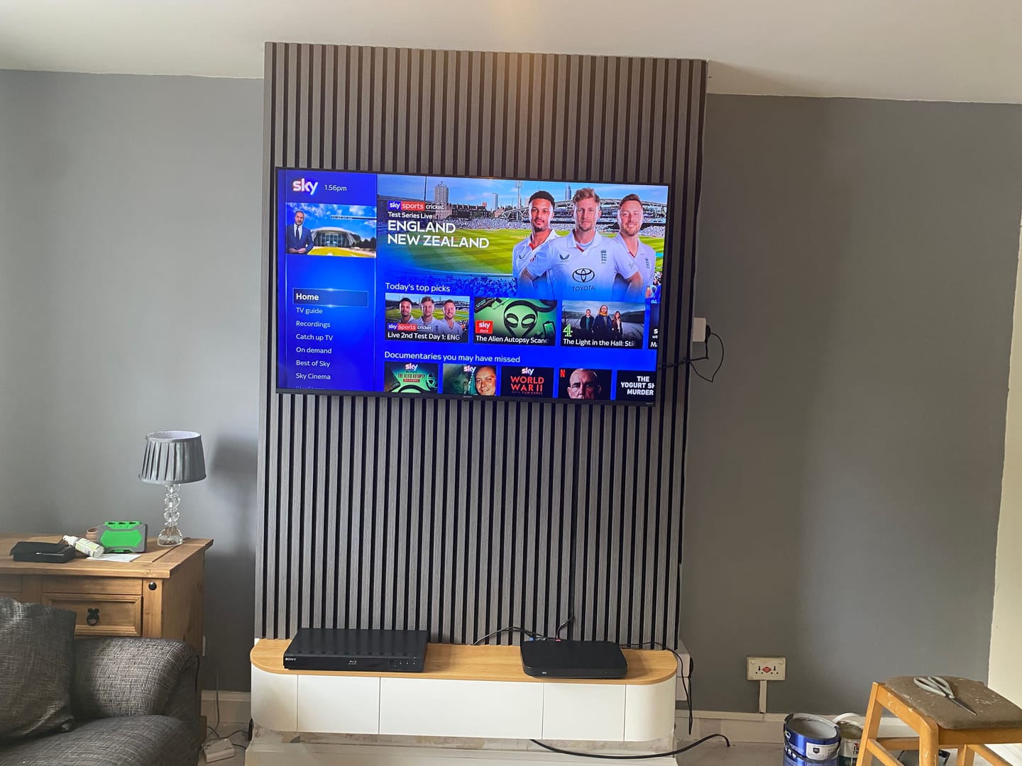 Customer photo review of Premium Acoustic Wall Panels - Dark Grey