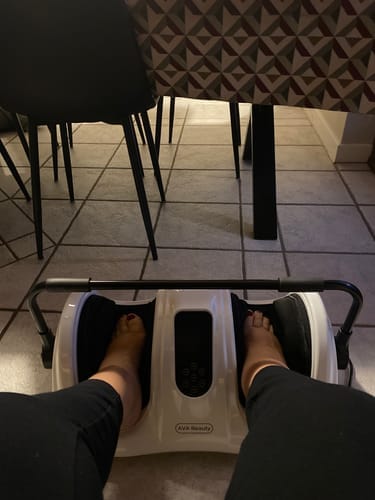 Customer photo review of Fot- og leggmassasjeapparat med fjernkontroll