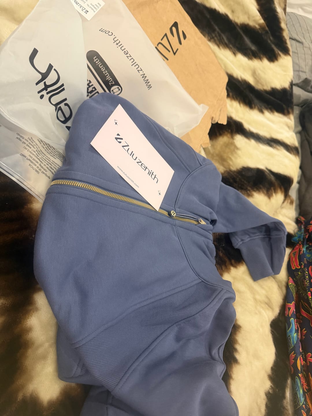 Customer photo review of Essentials Full-Zip Hoodie for Women