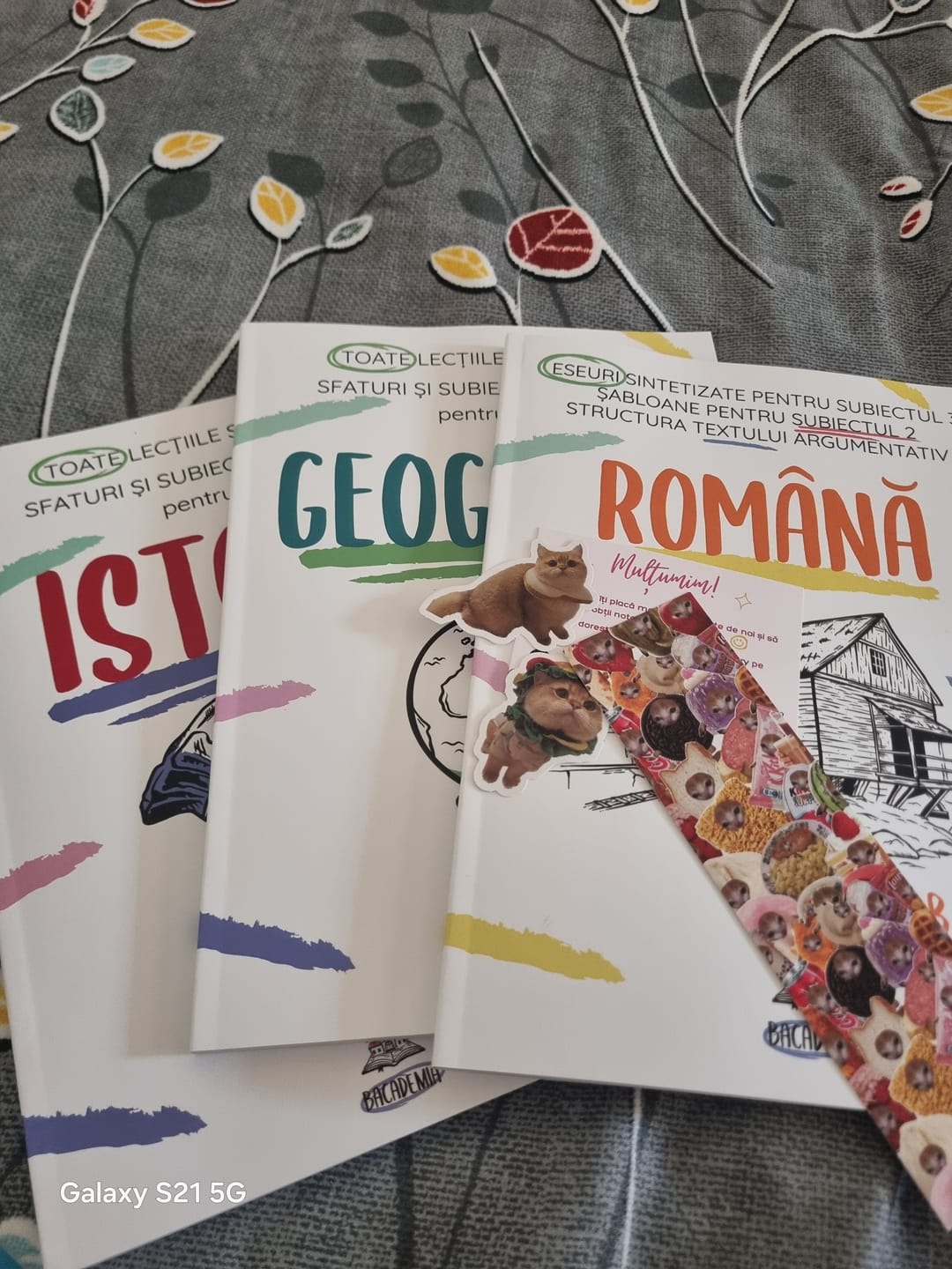 Customer photo review of Pachet Bacalaureat (Română + Istorie + Geografie) Bacademia
