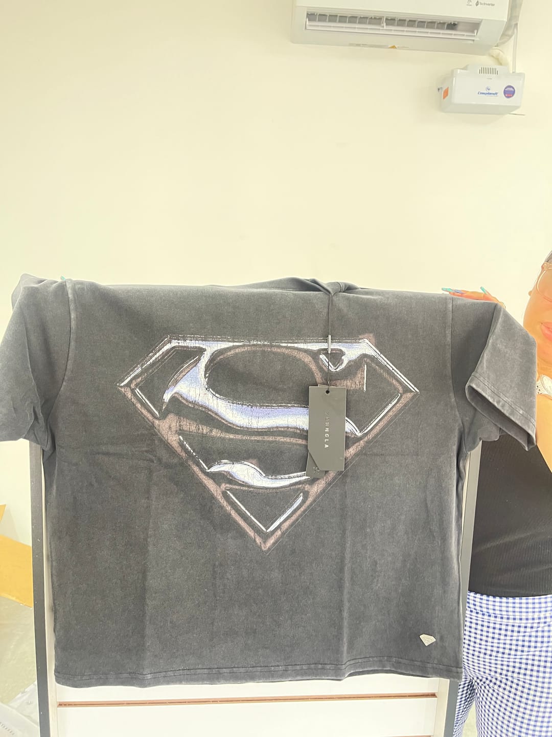 Customer photo review of 4044 - Superman Graphic Tees